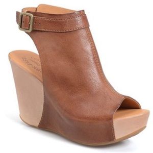 Kork-Ease open toed wedges